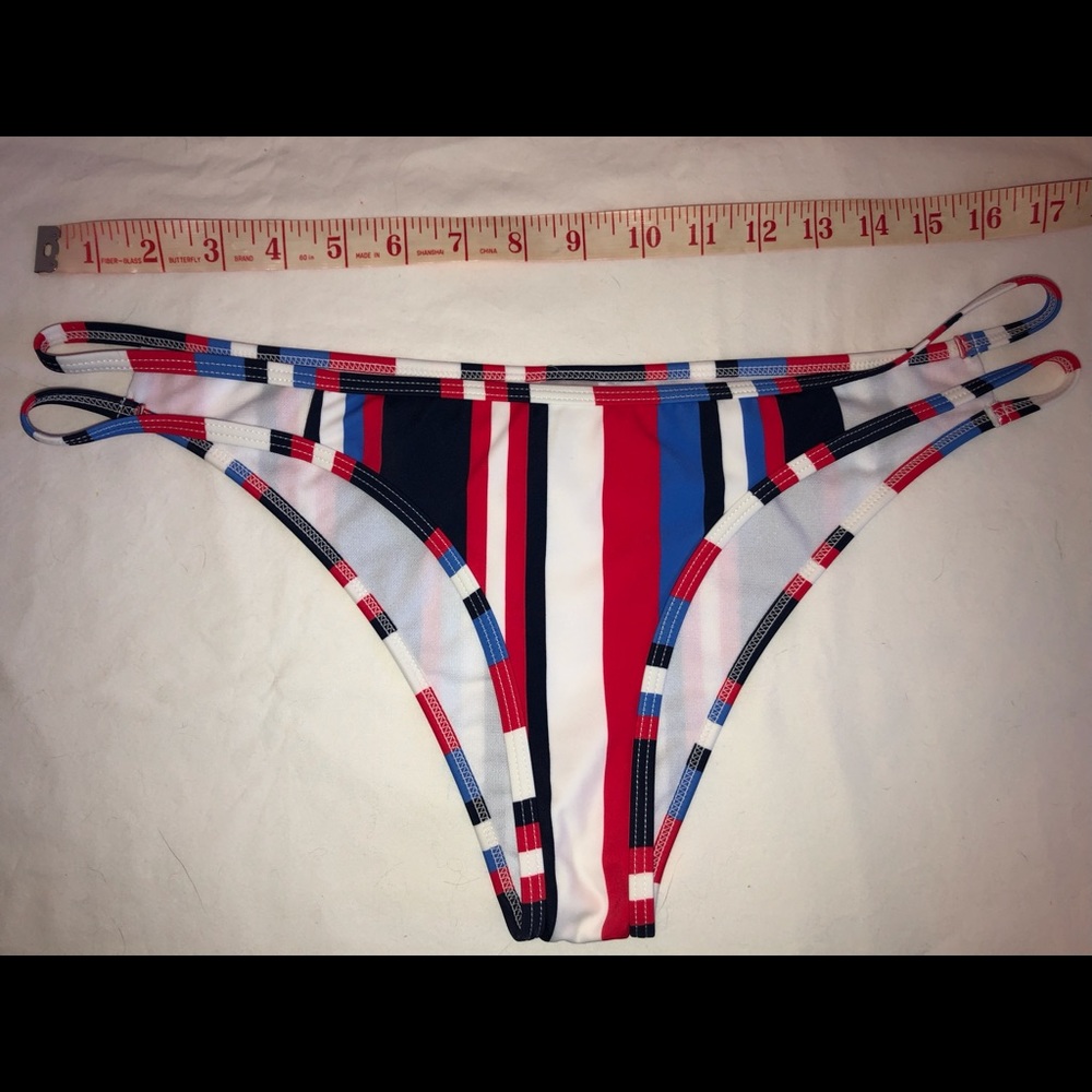 Damsel striped Bikini Bottom XL NWT